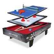 (11H) 2x Hy-Pro Items. 1x 3 In 1 Table Top Multi Game Set. 1x Table Top Football.
