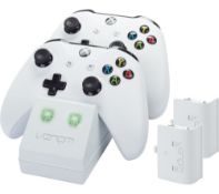 (13B) 4x Venom Twin Docking Station White Xbox One RRP £13.99 Each. (All Units Are New, Sealed).