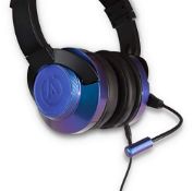 (13B) 5x Power A Fusion Wired Gaming Headset Sapphire Fade RRP £19.99 Each. (All Units Are New, Sea