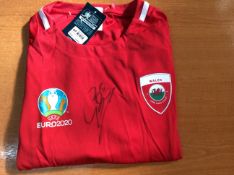 Gareth Bale Signed Wales Euro 2020 Shirt Age 13