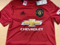 Marcus Rashford Manchester United Signed Shirt Age 13