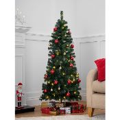 (10F) 4x Items. 2x GH Pop Up Tree Red & Gold Baubles Pre Lit 5ft (1.5M) RRP £25 Each. 2x GH Pop Up