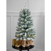 (10H) 4x GH Snowy Tree Pre Lit 3ft (0.9M) RRP £15 Each.