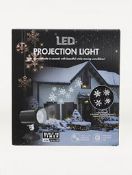 (7J) 12x Items. 2x LED Projection Light. 2x Wooden Reindeer String Lights. 3x Projection Shadow Lig