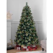 (10L) 1x GH Cashmere Pine Cone & Berry Tree Pre Lit 7ft (2.1M) RRP £85