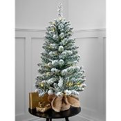 (10I) 8x GH Snowy Tree Pre Lit 3ft (0.9M) RRP £15.