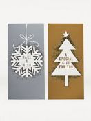 (7O) Contents Of 2x Boxes. To Inc Mixed Christmas Card Packs , Christmas Tag Packs & 10 Pack Glitte