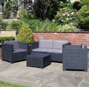 (P) 1x Charles Bentley Shaf Diva Comfort Lounge Set RRP £399.99. Unit Factory Banded / Sealed – As