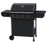 (7A) 1x Texas Nimbus 4 Burner Gas BBQ RRP £180. New, Sealed Unit With Some Box Damage. (Opened For