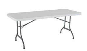 (5F) 2x Lifetime Tables. 1x 1.22M Standard. 1x 1.22M Fold In Half.