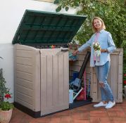 (P) 1x Keter Store It Out Max 1200L RRP £160. (L145.5 x W82 x H125 cm)