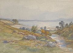 William Beattie Brown 1831-1909 R.S.A, R.A signed watercolour Scottish View 