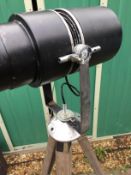 Vintage theatre light on tripod