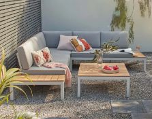 (P3) 1x Hartington Spirit Collection Corner Set Grey RRP £1100. (Contents Appear As New, In Origina