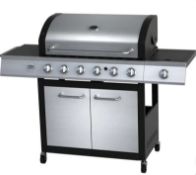 (P11) 1x Texas Stardom 6 Burner Gas BBQ RRP £350. (H120.7 x W161 x D59.6cm). Appears Brand New, Sea