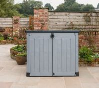 (P10) 1x Keter Store It Out Ace 1200L RRP £175. (L145.5x W82x 123cm). Packaging Open On Unit.