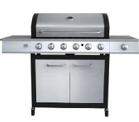 (P13) 1x Texas Stardom 6 Burner Gas BBQ RRP £350. (No Box With Unit, All Contents Appear As New, Un