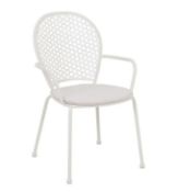 (P22) 2x Chairs & 2x Cushions From Emilie Bistro Set Natural. Both Items Appear As New. Please Note