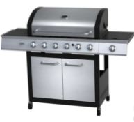 1x Texas Stardom 6 Burner Gas BBQ RRP £350. (Contents Appear As New, Unused).