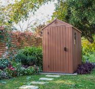 (P19) Keter Darwin 4x6 Outdoor Garden Apex Shed RRP £365. (H205x W125.8x D184.5cm). (Sealed Unit Wi