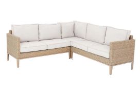 (P1) 1x Hartman BALI Square Corner Seating With Cushions & 2x Stools RRP £700. (Contents Appear Co