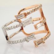 Certificated 18K Rose/Pink Gold Diamond Ring