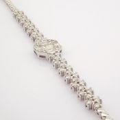IDL Certificated 14k White Gold Diamond Bracelet (Total 1.15 ct Stone)