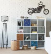 (P16) 1x Living Elements Clever Cube 4x4 Storage Unit White Matt Finish RRP £85. (H)146 x (W)146 x