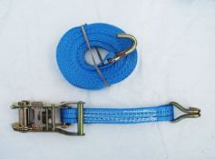 5 X 50MM X 12 METRE RATCHET LASHING WITH CLAW HOOK (RL505T12)