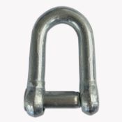 60 X 16MM GALVANISED COMMERCIAL DEE SHACKLE WITH COUNTERSUNK PIN (COMD16C)