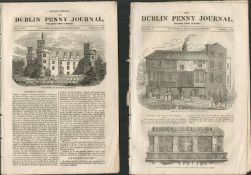 2 Antique 190 Years Old 1832 Dublin Penny Journal - 20