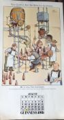 1981 Guinness Calendar Month Print John Ireland 'The Gentle Art of Making Guinness' *4