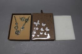 Contemporary Boxed Necklace & Earring Set