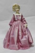 Royal Worcester Figurine Grandmother's Dress' Pink Dress 3081
