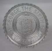 Glass Coronoation Plate