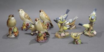 Set of 9 Royal Worcester Birds
