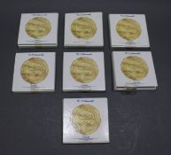 Set of 7 Hummel Boxed Miniature Plates