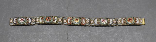 Vintage Floral Brass Bracelet