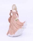 Royal Worcester Figurine Floral Ladies October Les Petites