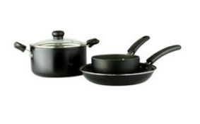 (15C) 3x Items. 2x GH 3 Piece Aluminium Cookware Set . 1x GH 2 Piece Aluminium Cookware Set (1x Sto