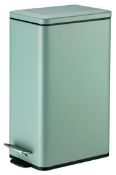 (15) 3x Items. 1x Matt Green Rectangle Pedal Bin (New). 1x 4 Piece Container Set (Biscuit, Coffee