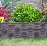 (8A) 12x Smart Garden DecorEdge Border Decour Chestnut (W60x H35cm). New, Tagged Items.