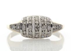 9ct Ladies Dress Diamond Ring 0.29 Carats