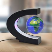 (P7) 6x MM Levitating Globe C-Shape RRP £40 Each. (Units Have Return To Manufacturer Sticker).