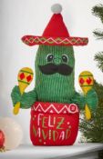 (11h) 14x Items. 3x GH Animated Feliz Navidad Dancing Cactus RRP £12 Each. 1x GH Battery Operated S
