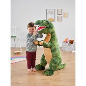 (15E) 6x Items. 2x Kid Connection Giant Dinosaur Soft Toy RRP £25 Each. 2x Animated Cactus RRP £12