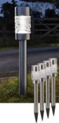 (11A) 18x The Solar Company 3 Lumens Solar Stake Lamp
