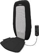 (14C) 2x Items. 1x Homedics Extended Track Shiatsu Massager With Heat. 1x Inflatable Gamer Chair.