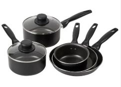 (P) 1x GH Aluminium 5 Piece Pan Set RRP £30.