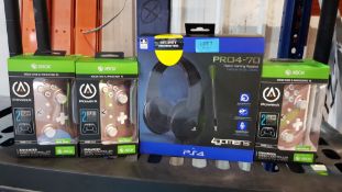 (13a) 4x Items. 3x Power A Xbox Enhanced Wired Controller Rose Gold RRP £24.99 Each. 1x 4gamers Pr